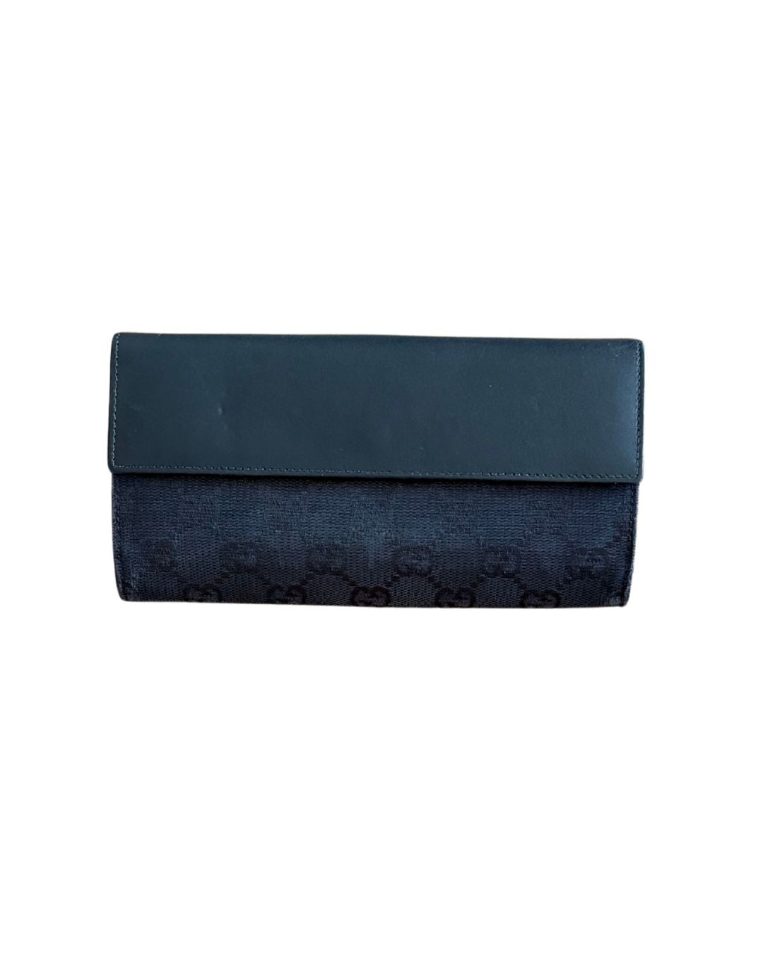 Gucci Vintage Jackie/Bardot GG Canvas Continental Wallet
