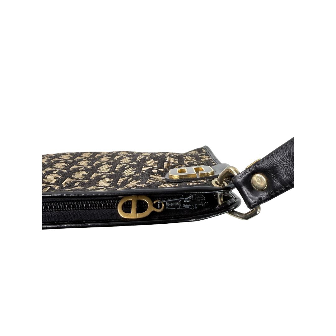 Christan Dior Trotter Monogram Shoulder Bag