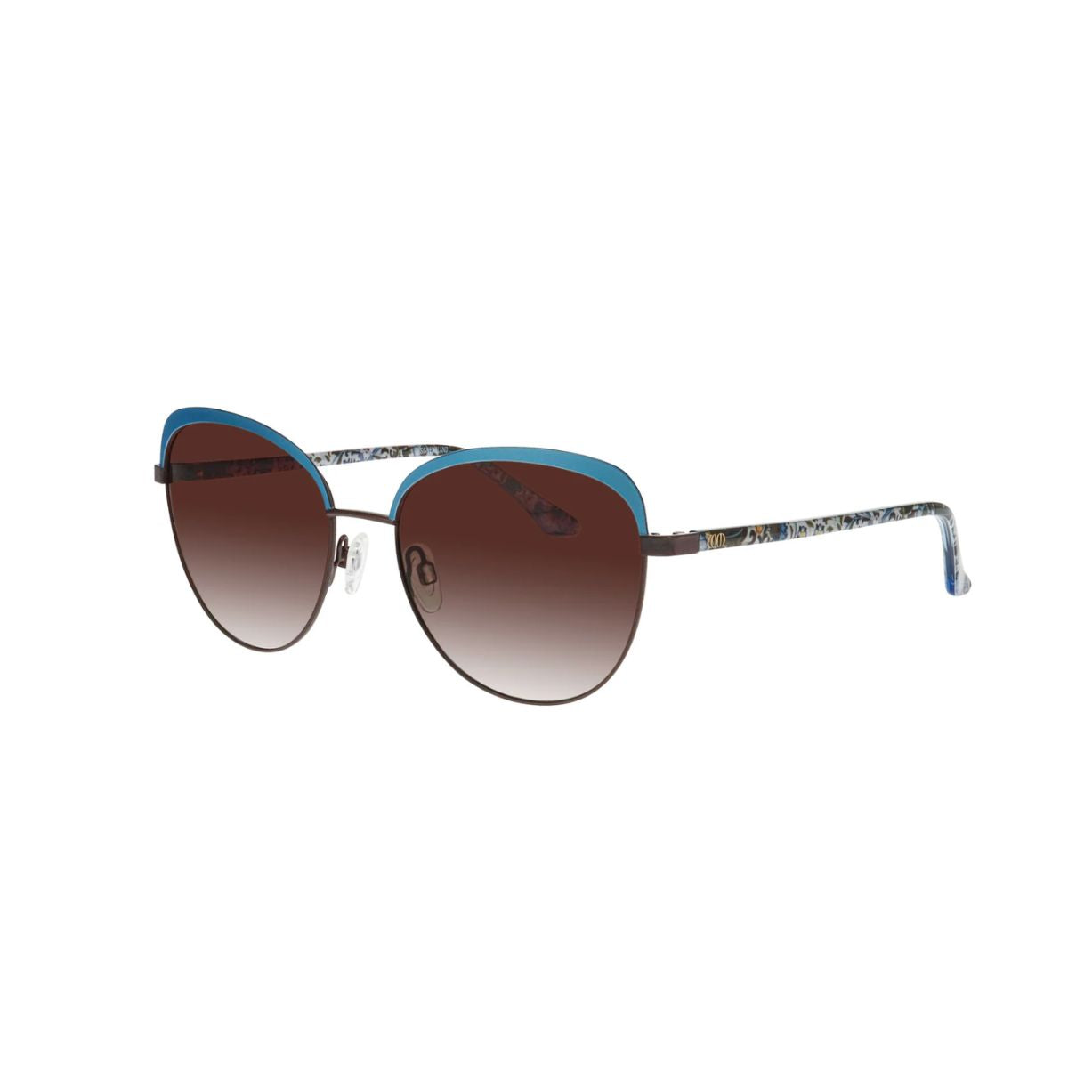 William Morris London 80006 Blue Medium Matt Stainless Steel Sunglasses