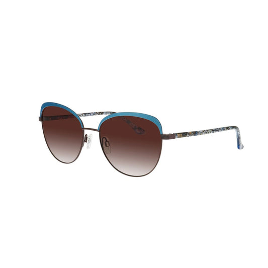 William Morris London 80006 Blue Medium Matt Stainless Steel Sunglasses