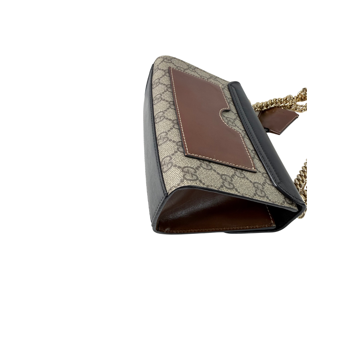 Gucci Padlock GG Supreme Canvas Leather Shoulder Bag