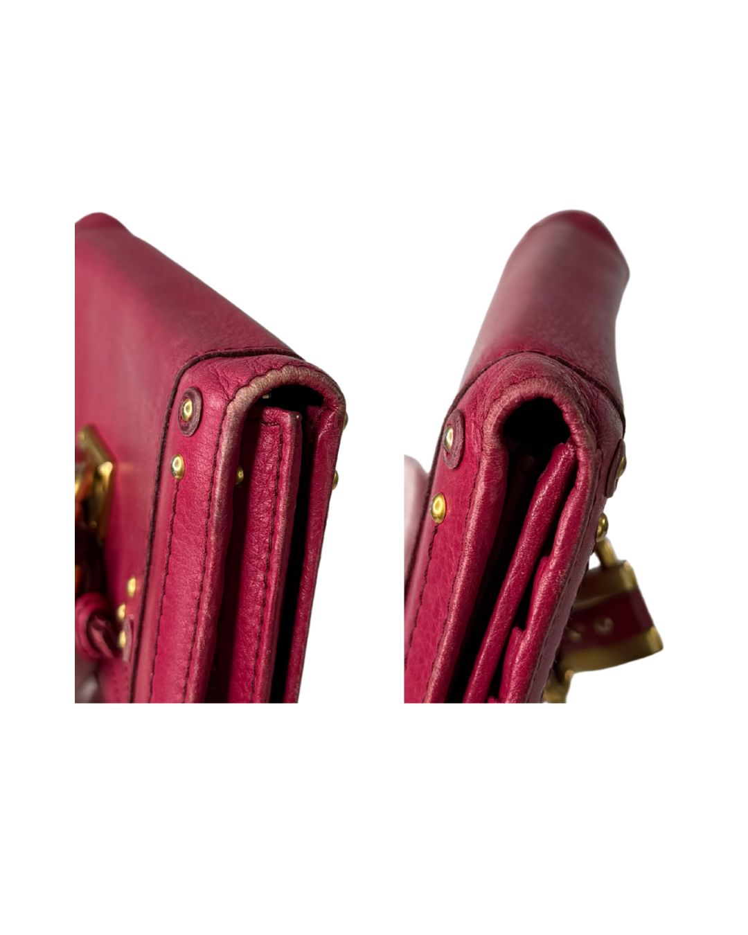 Chloé Paddington Long Wallet Pink Leather