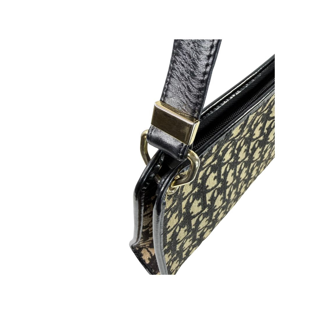 Christan Dior Trotter Monogram Shoulder Bag