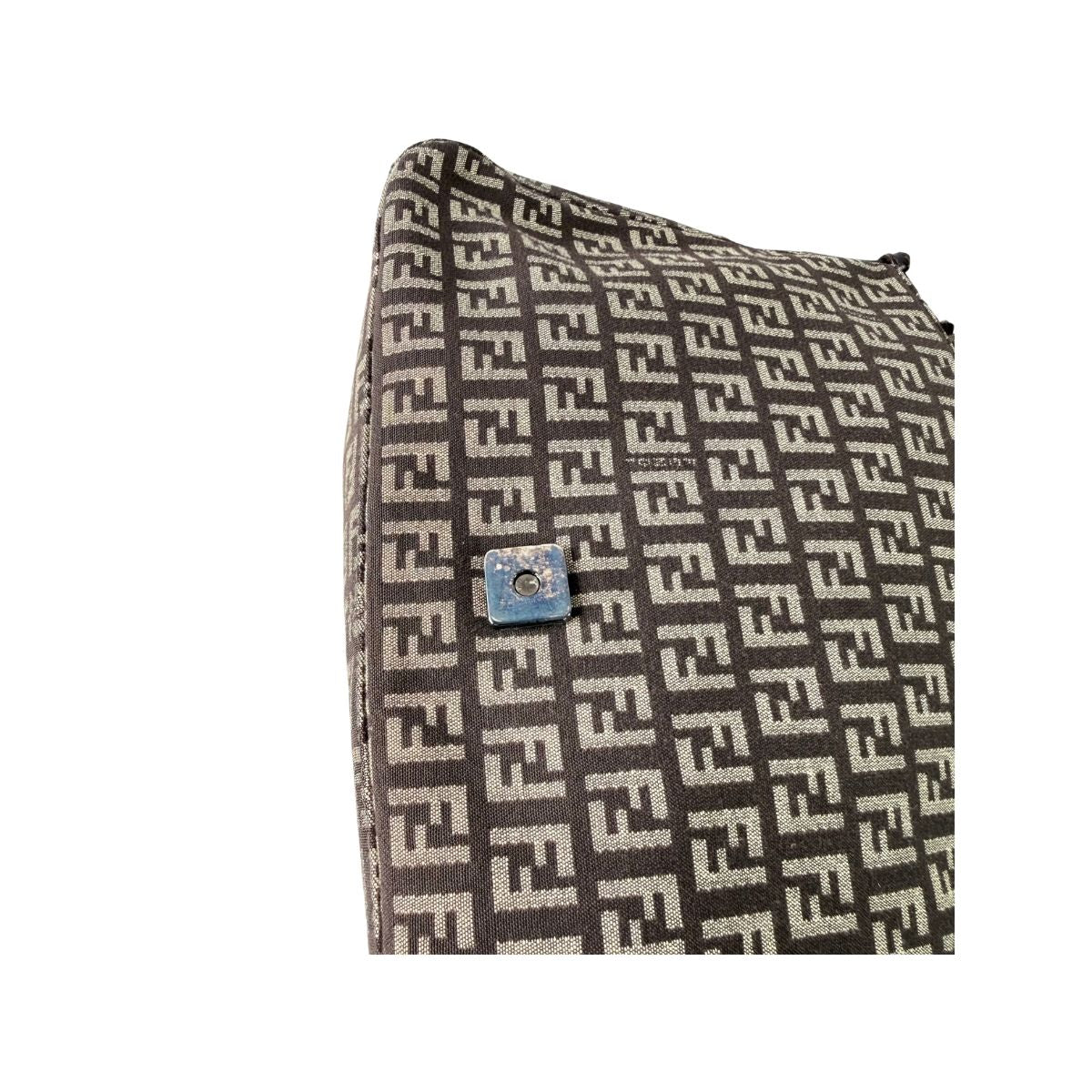 Fendi Zucca Baguette Shoulder Bag Brown FF Logo