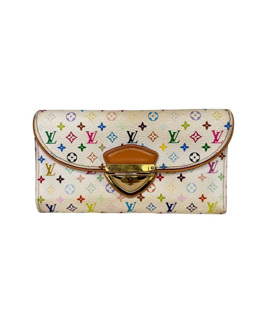 Louis Vuitton White Monogram Multicolor Eugenie Wallet