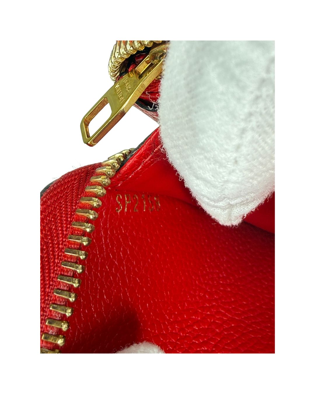 Louis Vuitton Zippy Wallet Monogram Empreinte Red Leather