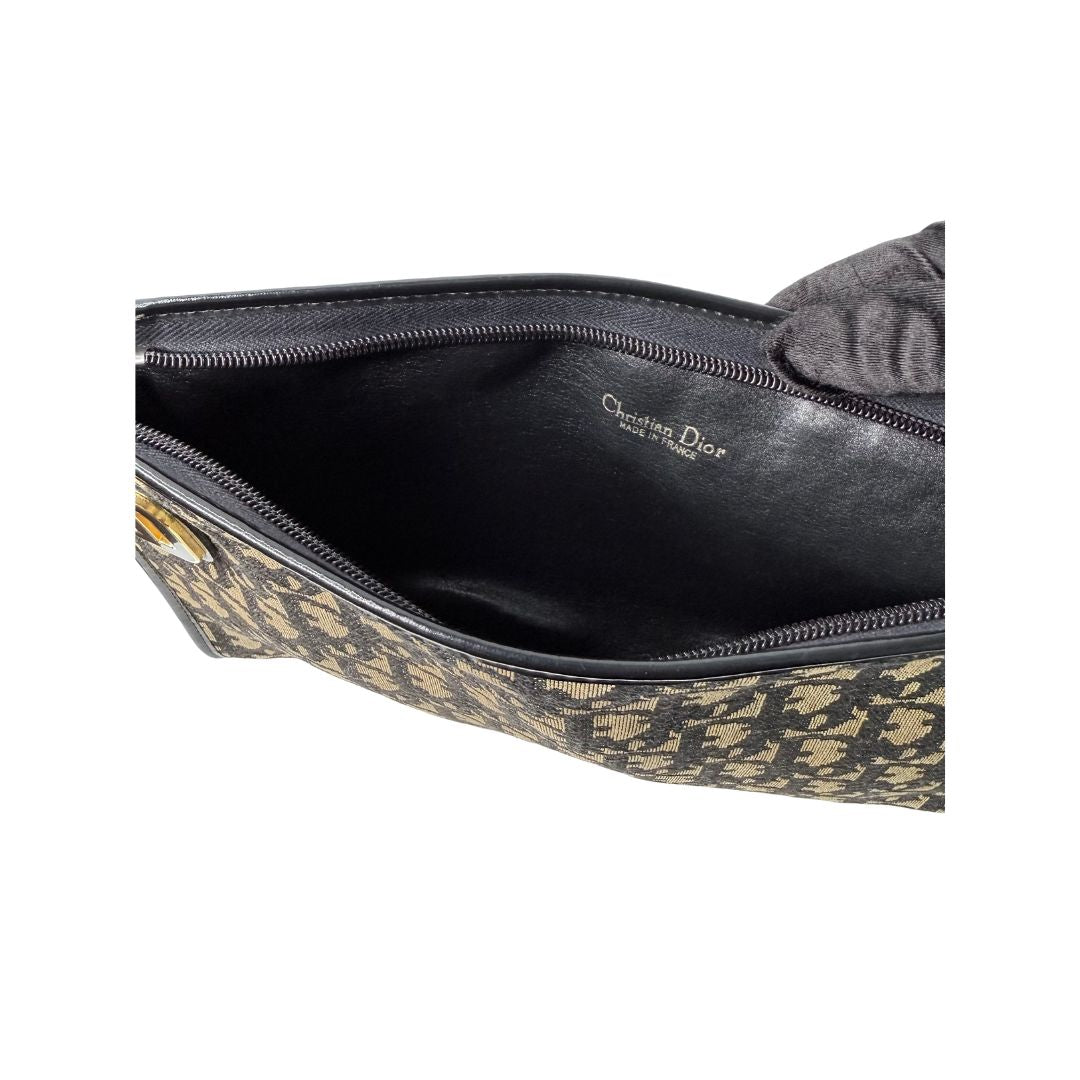 Christan Dior Trotter Monogram Shoulder Bag