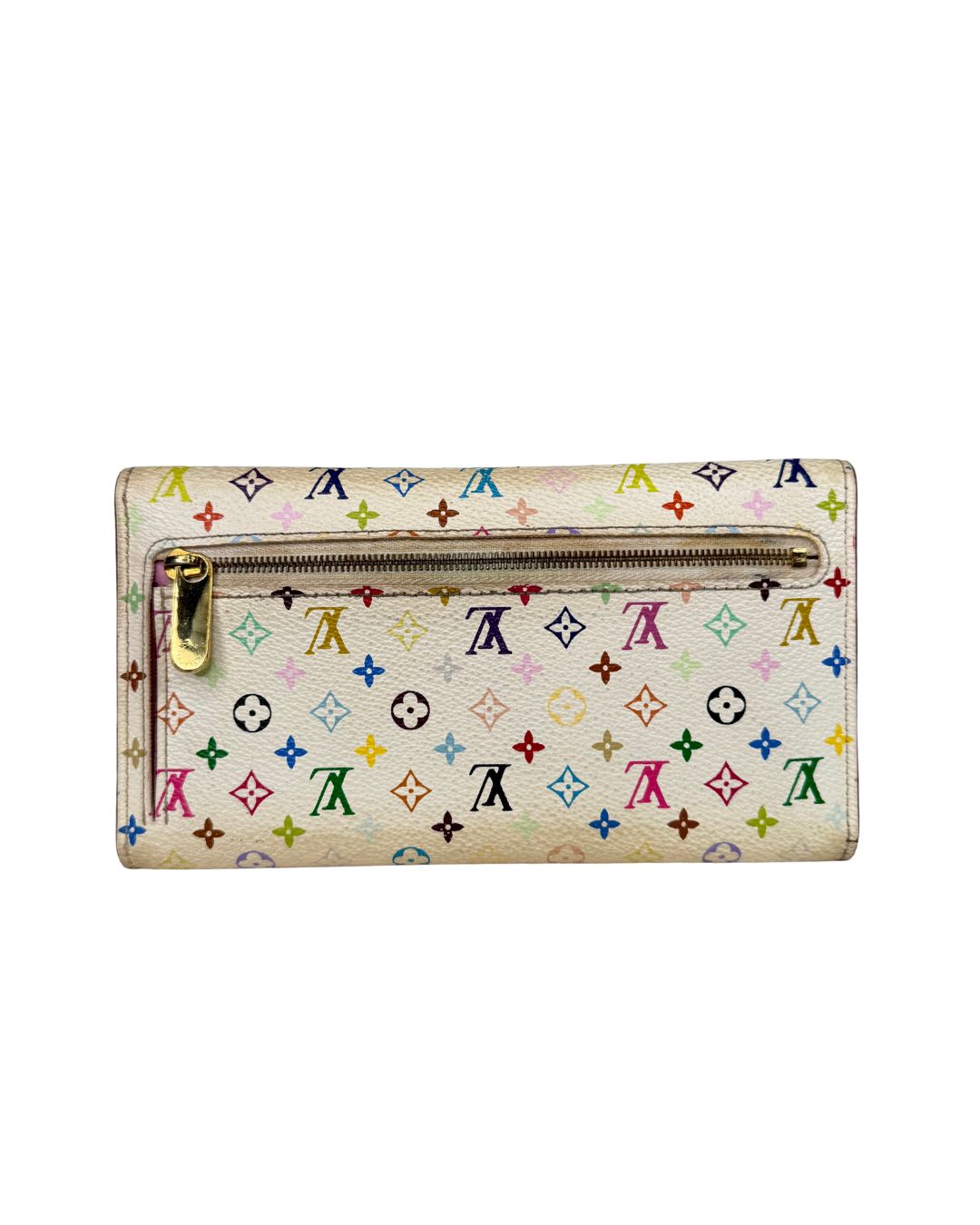 Louis Vuitton White Monogram Multicolor Eugenie Wallet