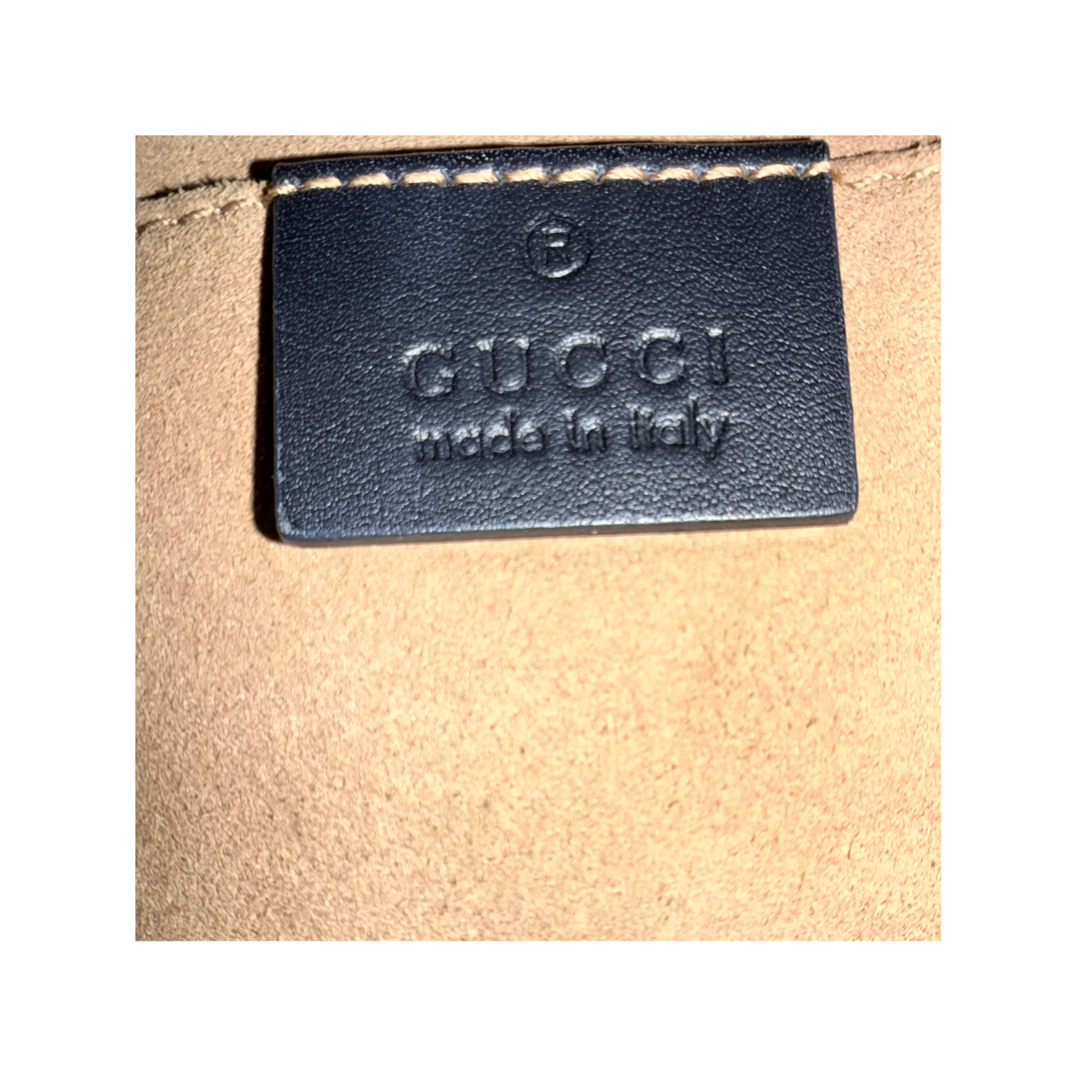 Gucci Padlock GG Supreme Canvas Leather Shoulder Bag
