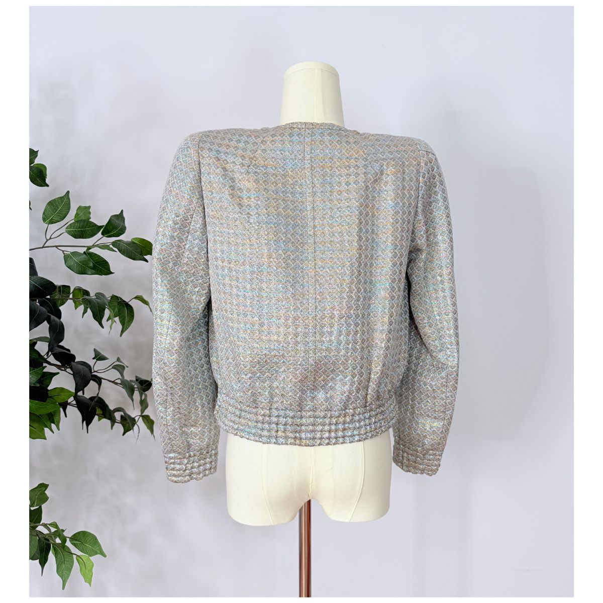 Dries Van Noten Metallic Woven Structured Jacket