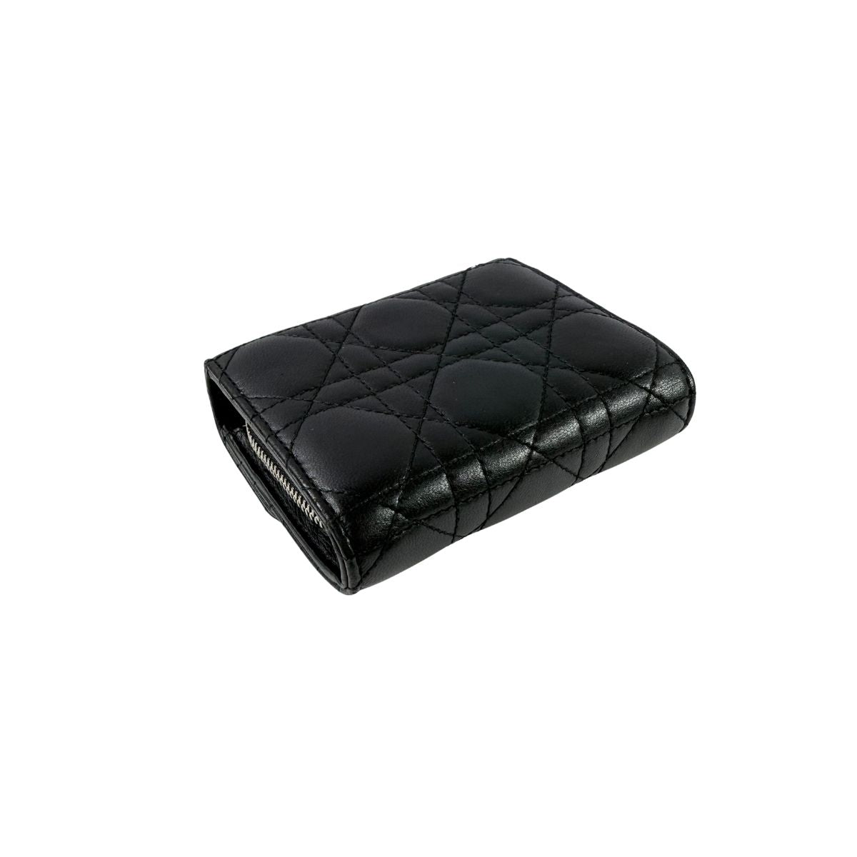 Christian Dior Cannage Lambskin Black Wallet