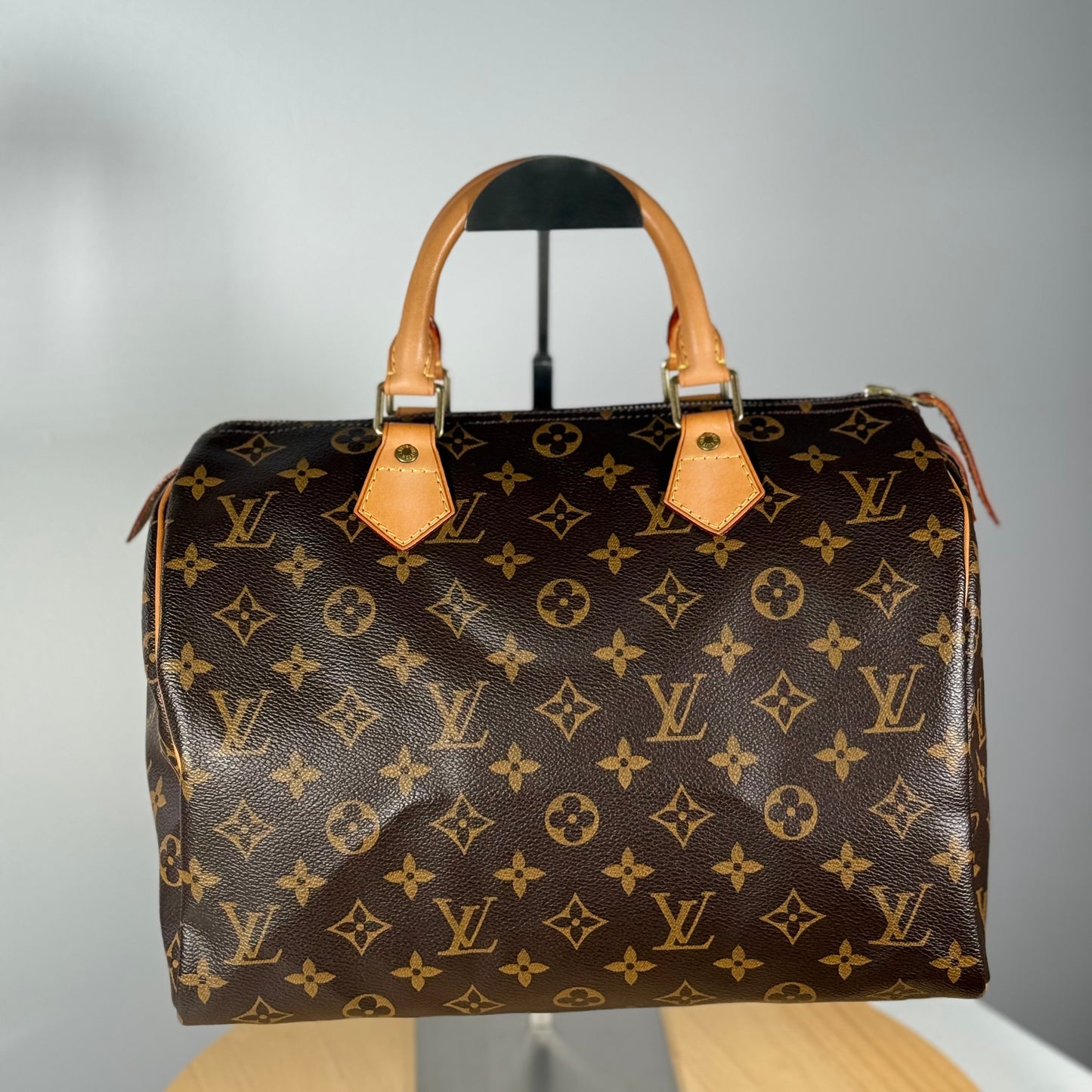Louis Vuitton Monogram Speedy 30 Boston Bag W/Dust Bag, Lock & Key