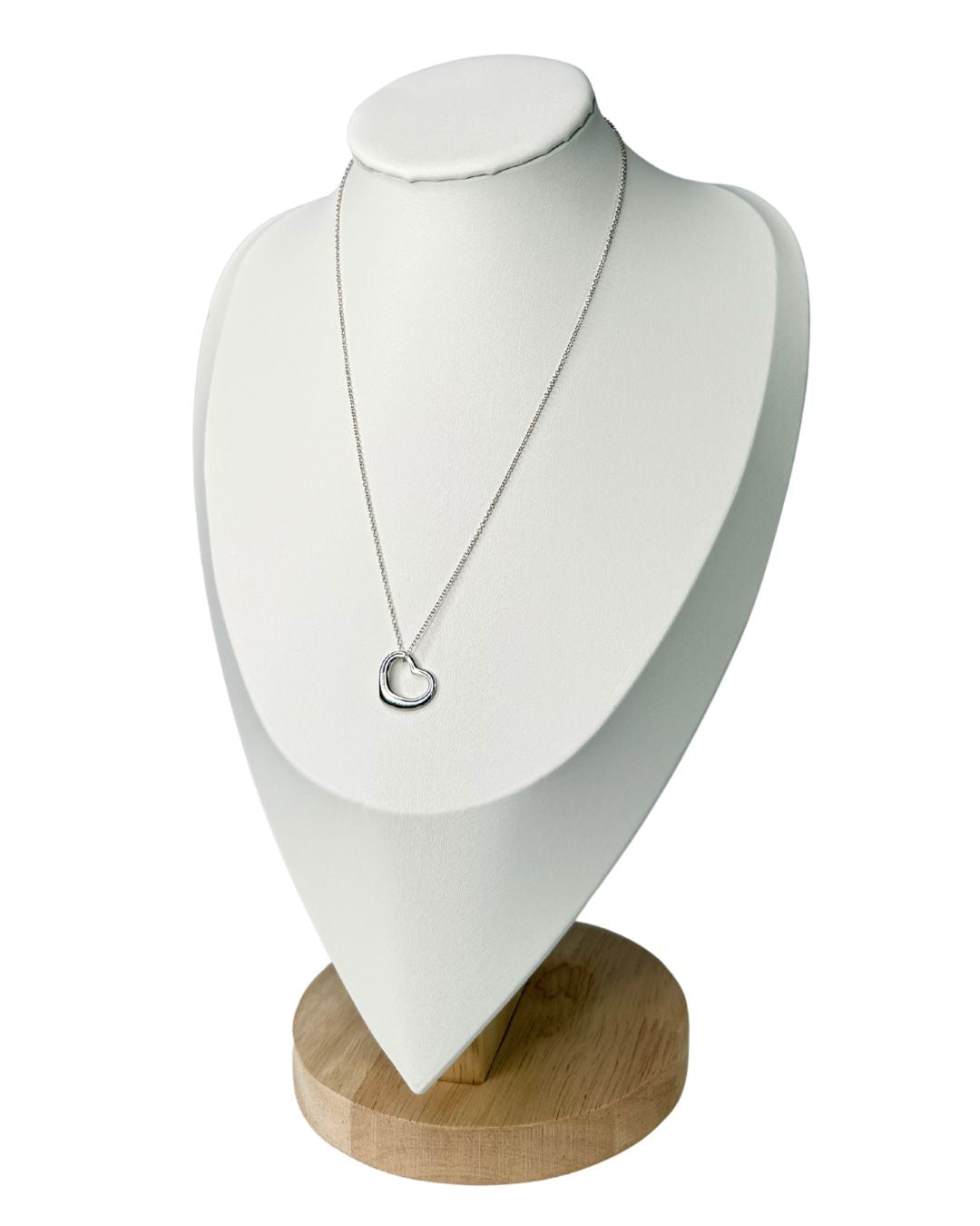 Tiffany & Co. Elsa Peretti Open Heart Sterling Silver Necklace