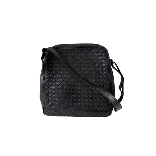 Bottega Veneta Intrecciato Dark Brown Leather Crossbody Messenger Bag