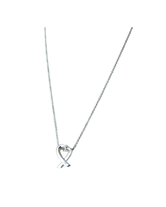 Tiffany & Co. Paloma Picasso Loving Heart Sterling Silver Necklace
