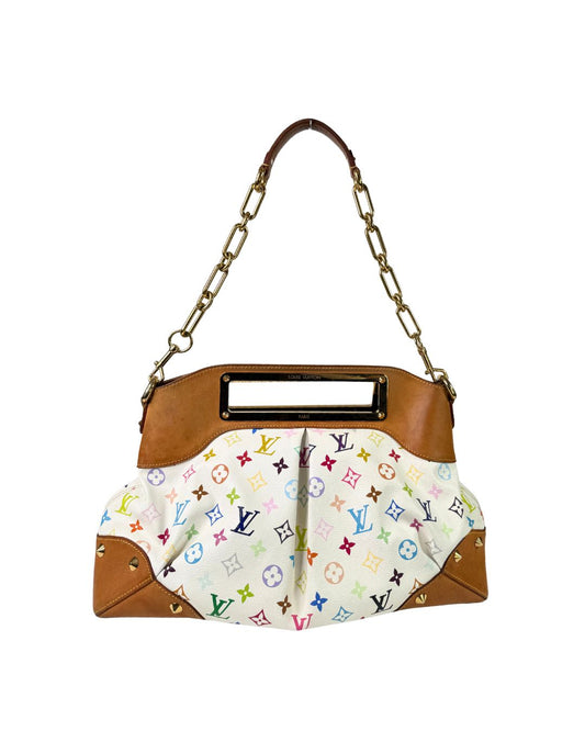 Louis Vuitton Multicolore Monogram Judy GM Vintage in White