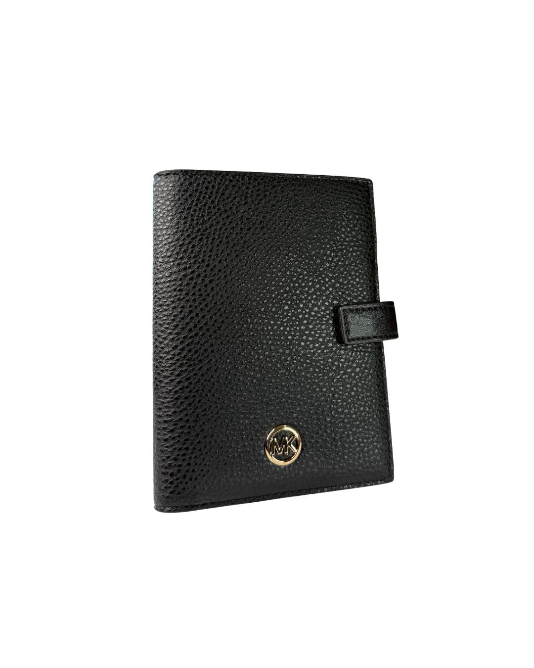 NWT Michael Kors Jet Set Black Pebbled Leather Travel Wallet MSRP $198