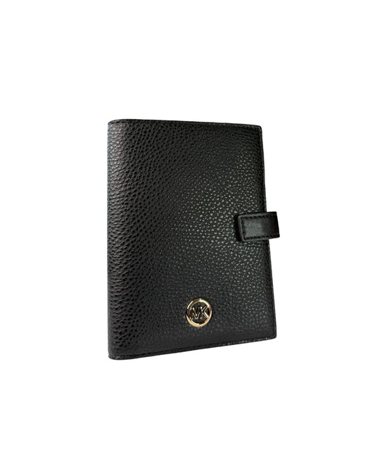 NWT Michael Kors Jet Set Black Pebbled Leather Travel Wallet MSRP $198