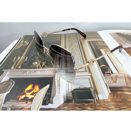 Marc Jacobs MARC Gold Metal Grey Gradient Sunglasses