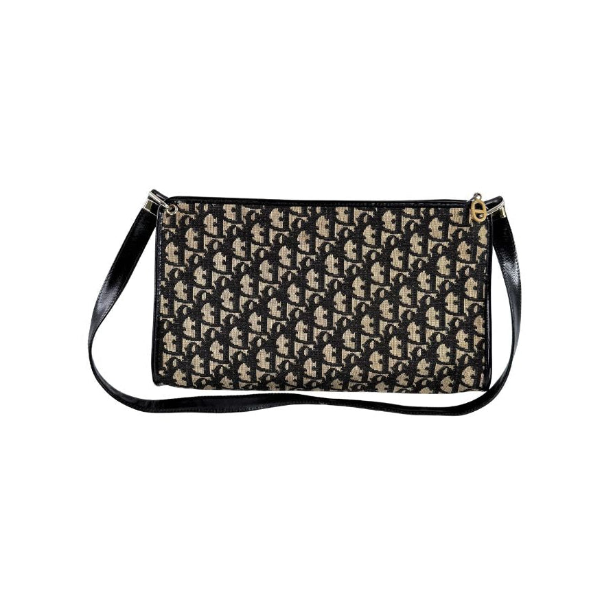Christan Dior Trotter Monogram Shoulder Bag