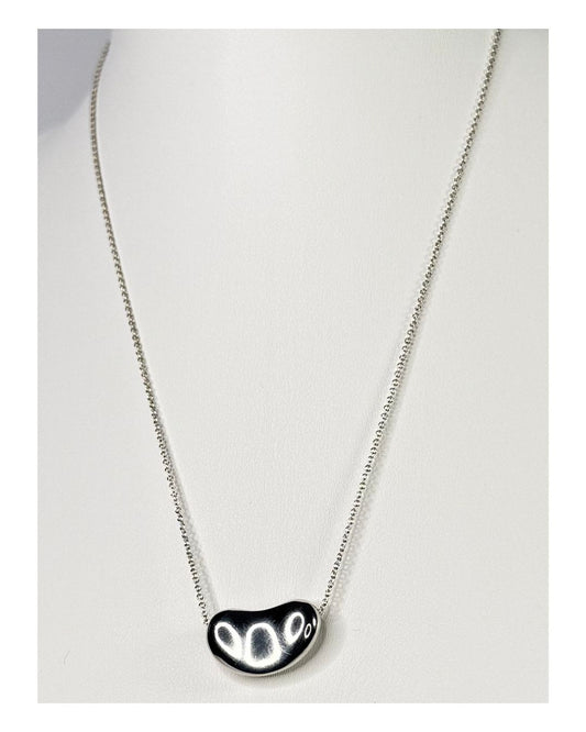 Tiffany & Co. Elsa Peretti Bean 18mm Sterling Silver Necklace