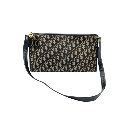 Christan Dior Trotter Monogram Shoulder Bag