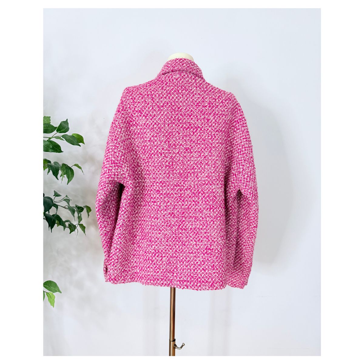 GOODBOY Pink Tweed Wool Blend Jacket