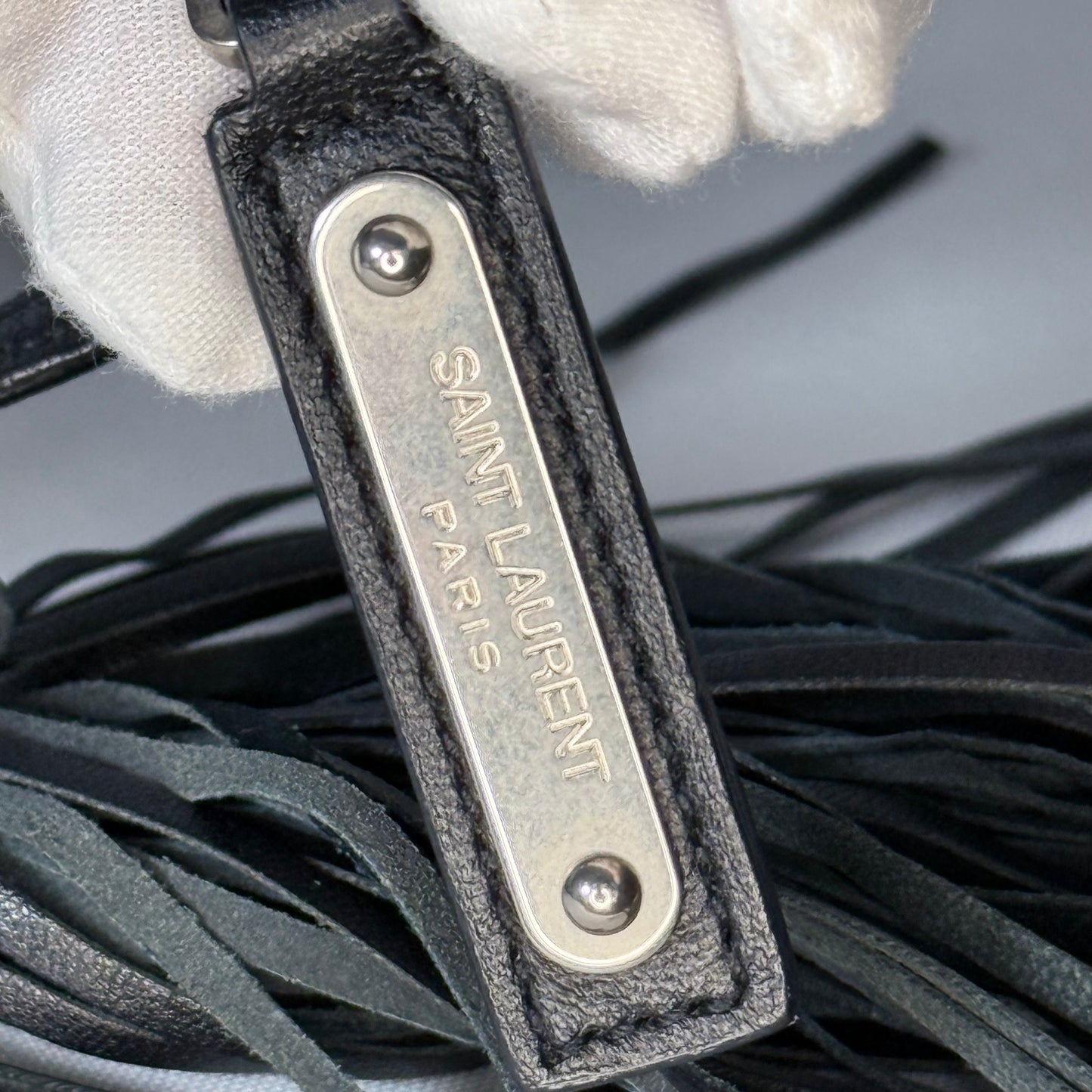 Yves Saint Laurent Black Leather Camera Bag