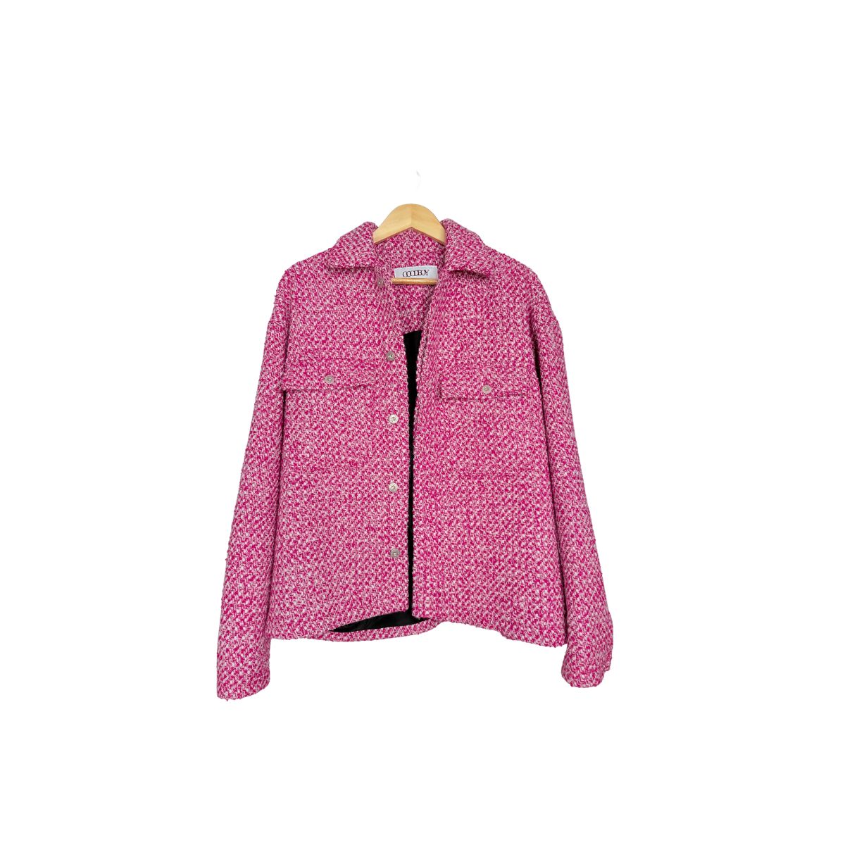 GOODBOY Pink Tweed Wool Blend Jacket