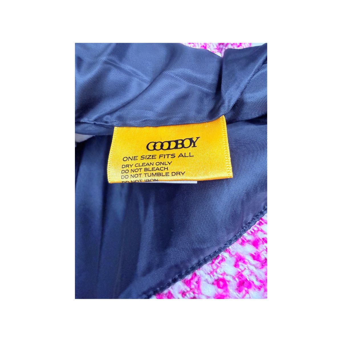 GOODBOY Pink Tweed Wool Blend Jacket