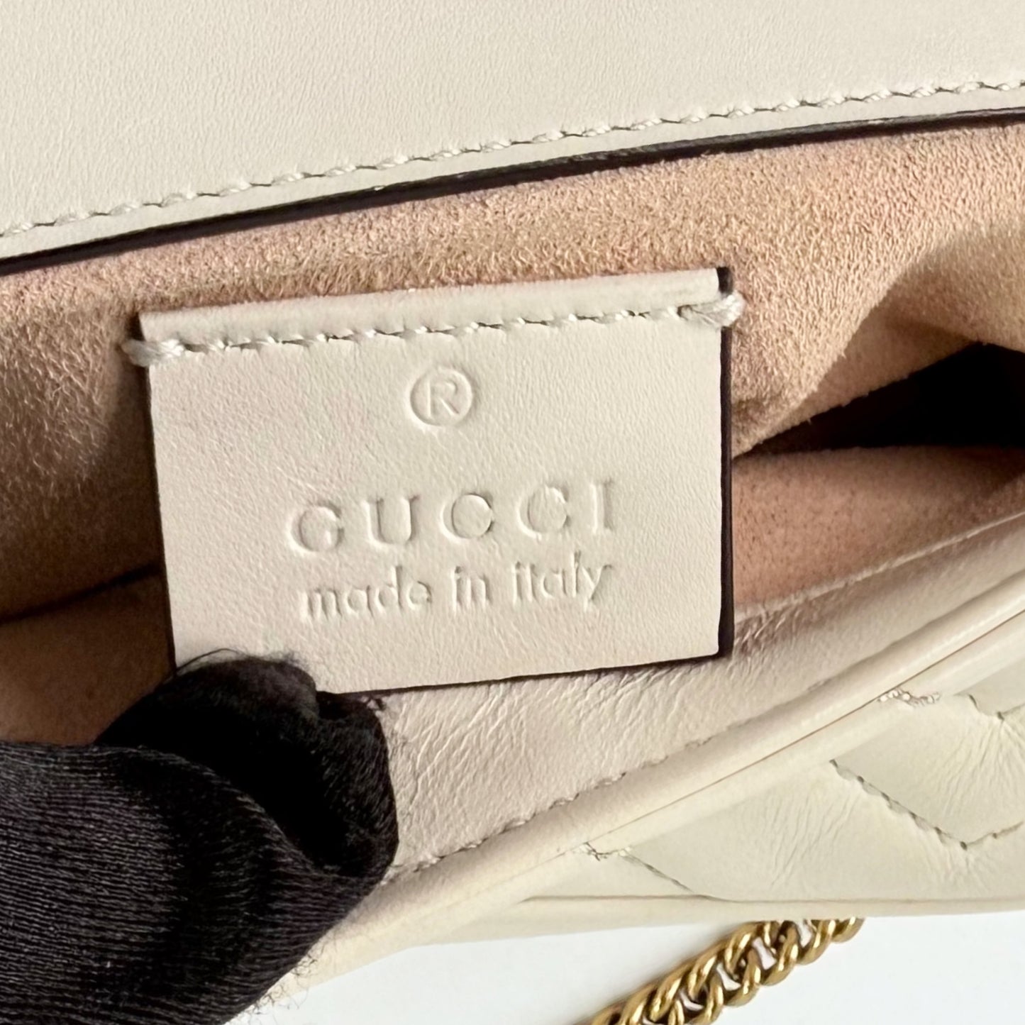 GUCCI GG Marmont Mini Quilted Leather Crossbody Bag