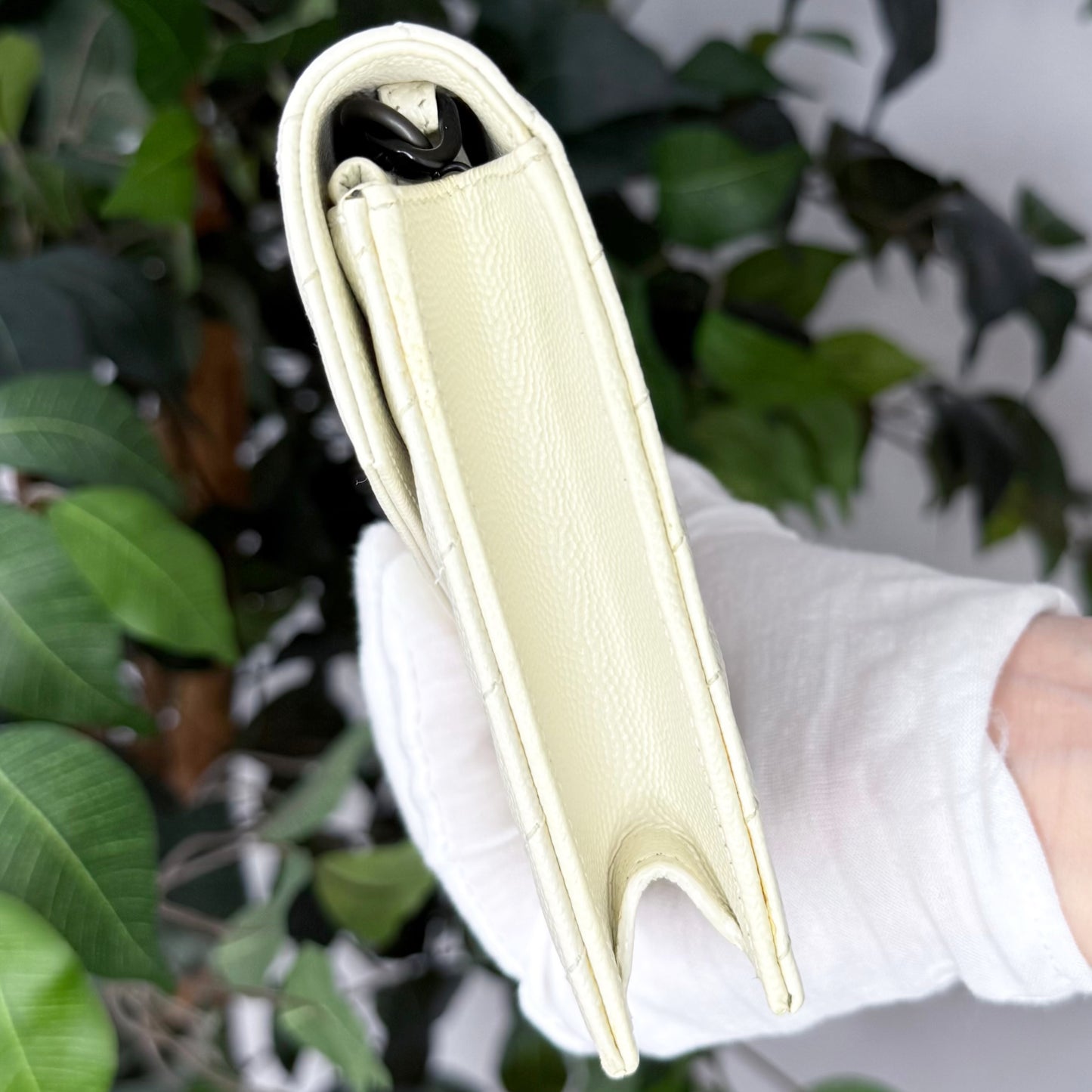 Saint Laurent Cassandre Envelope Chain Wallet