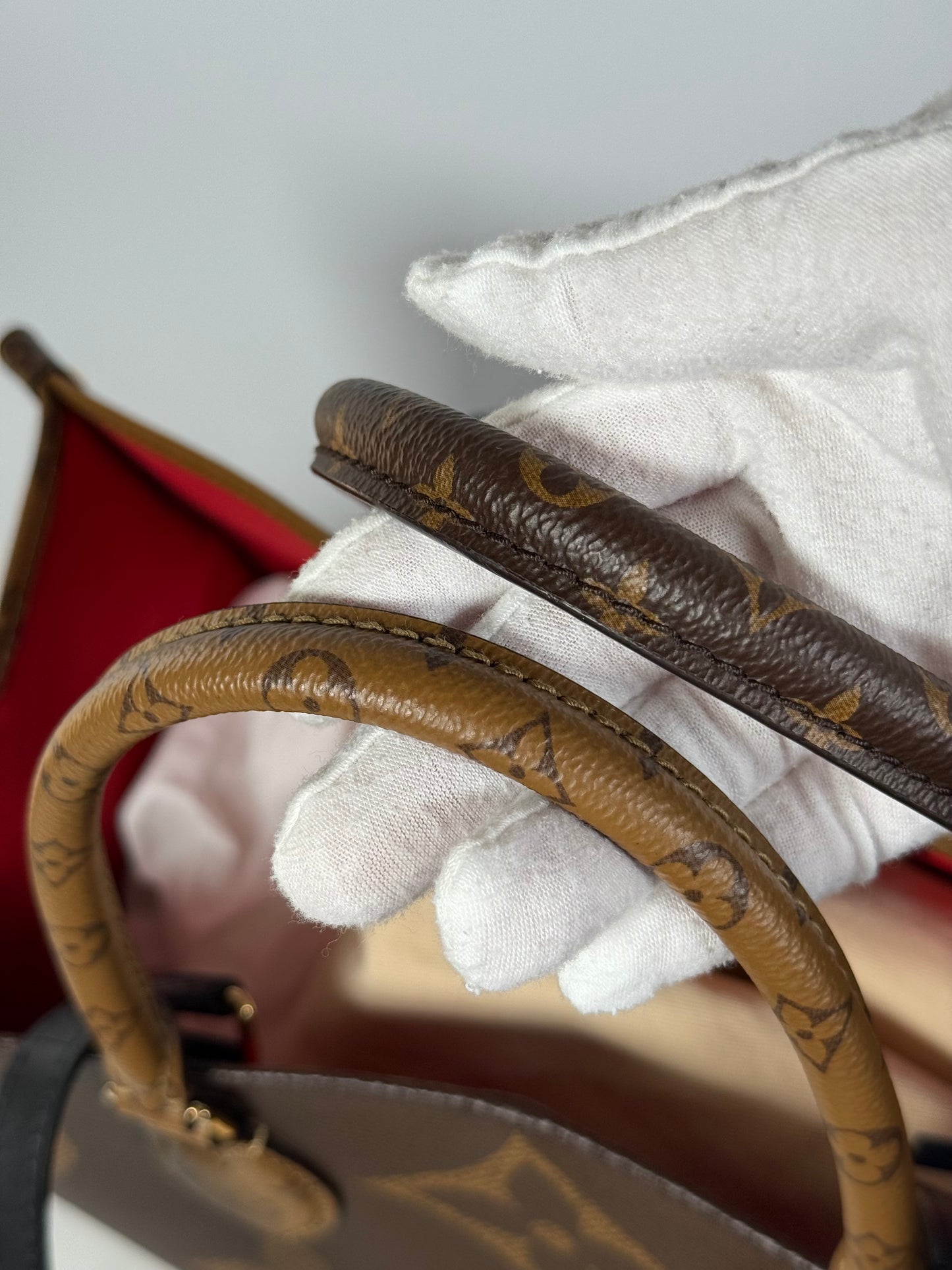 Louis Vuitton Monogram Reverse OnTheGo GM 2WAY Shoulder Tote Bag