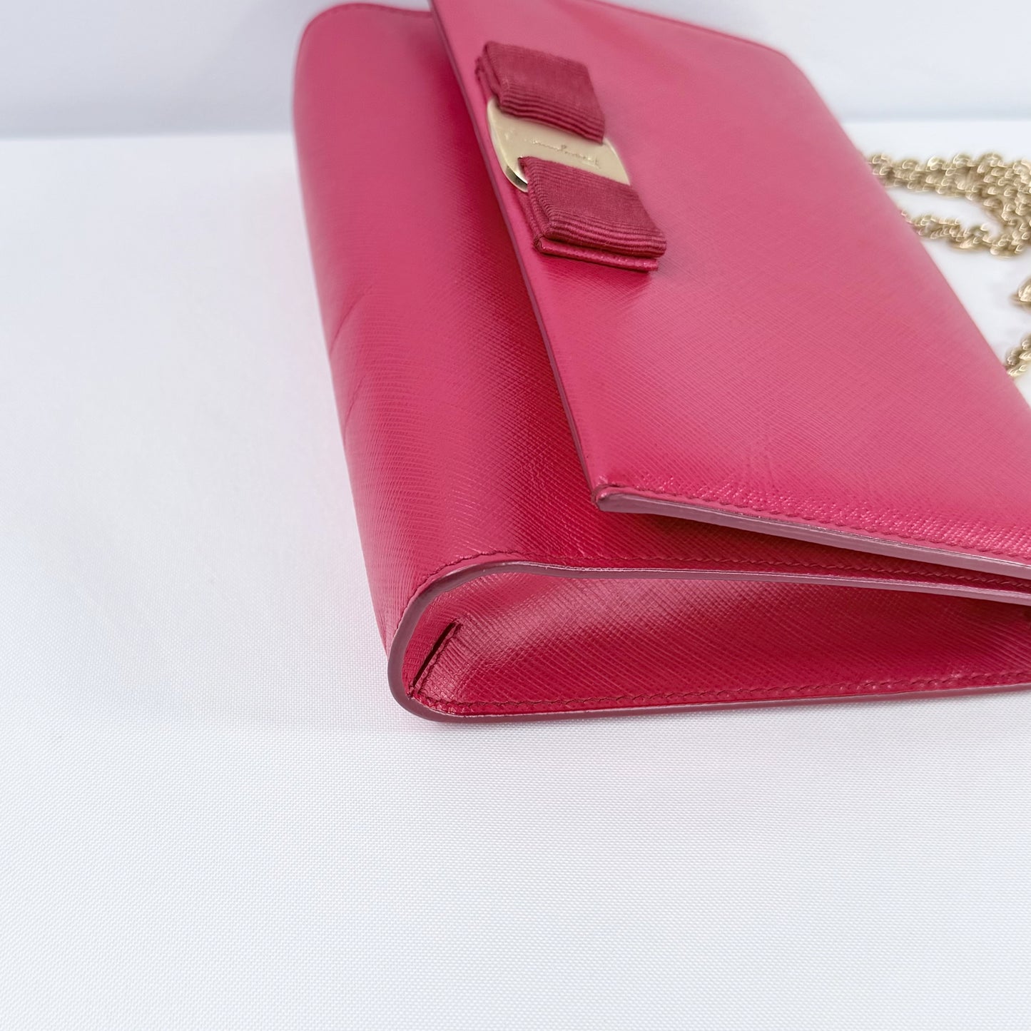Salvatore Ferragamo Vara Bow Red Saffiano Leather Crossbody Bag