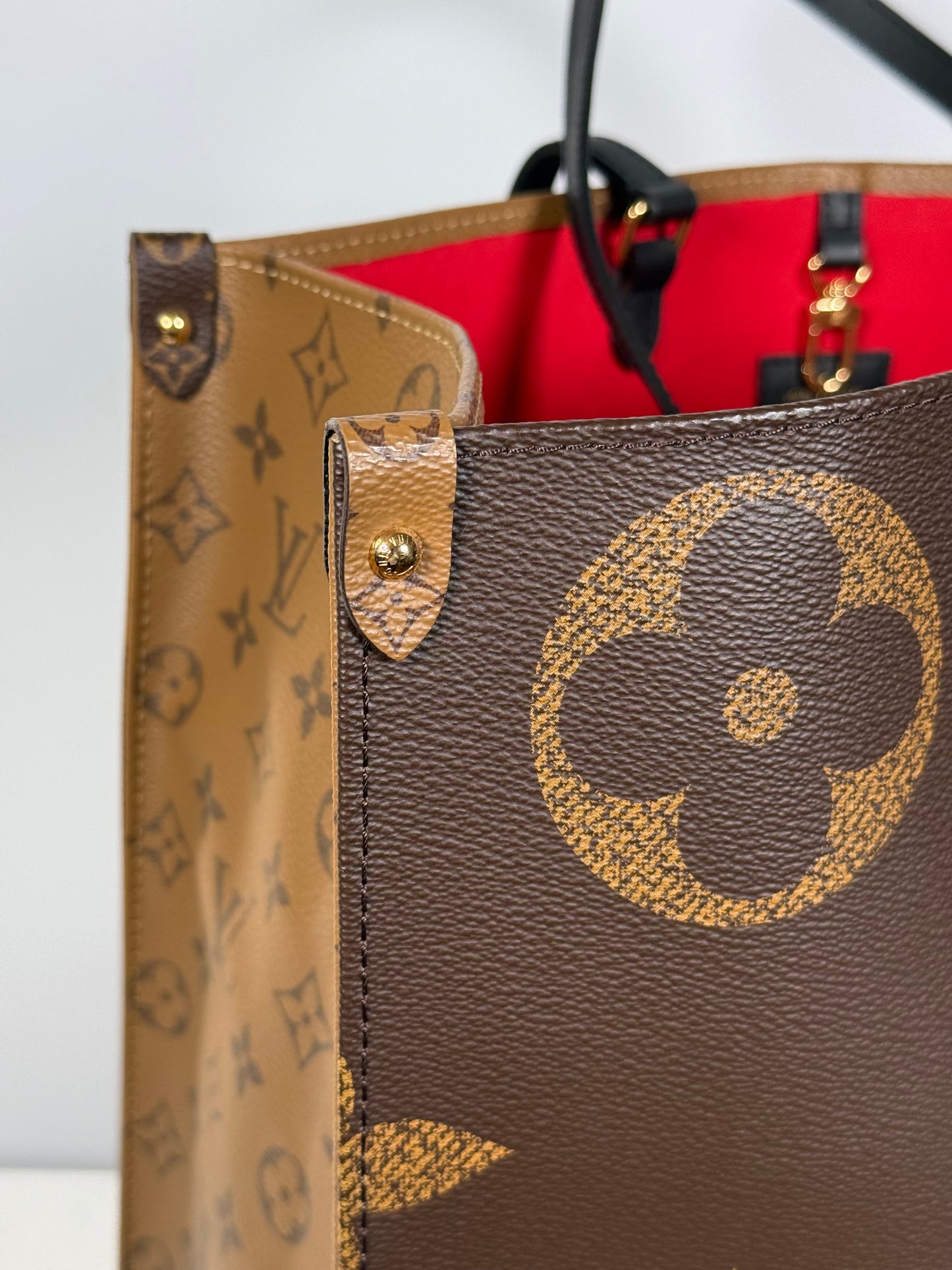 Louis Vuitton Monogram Reverse OnTheGo GM 2WAY Shoulder Tote Bag