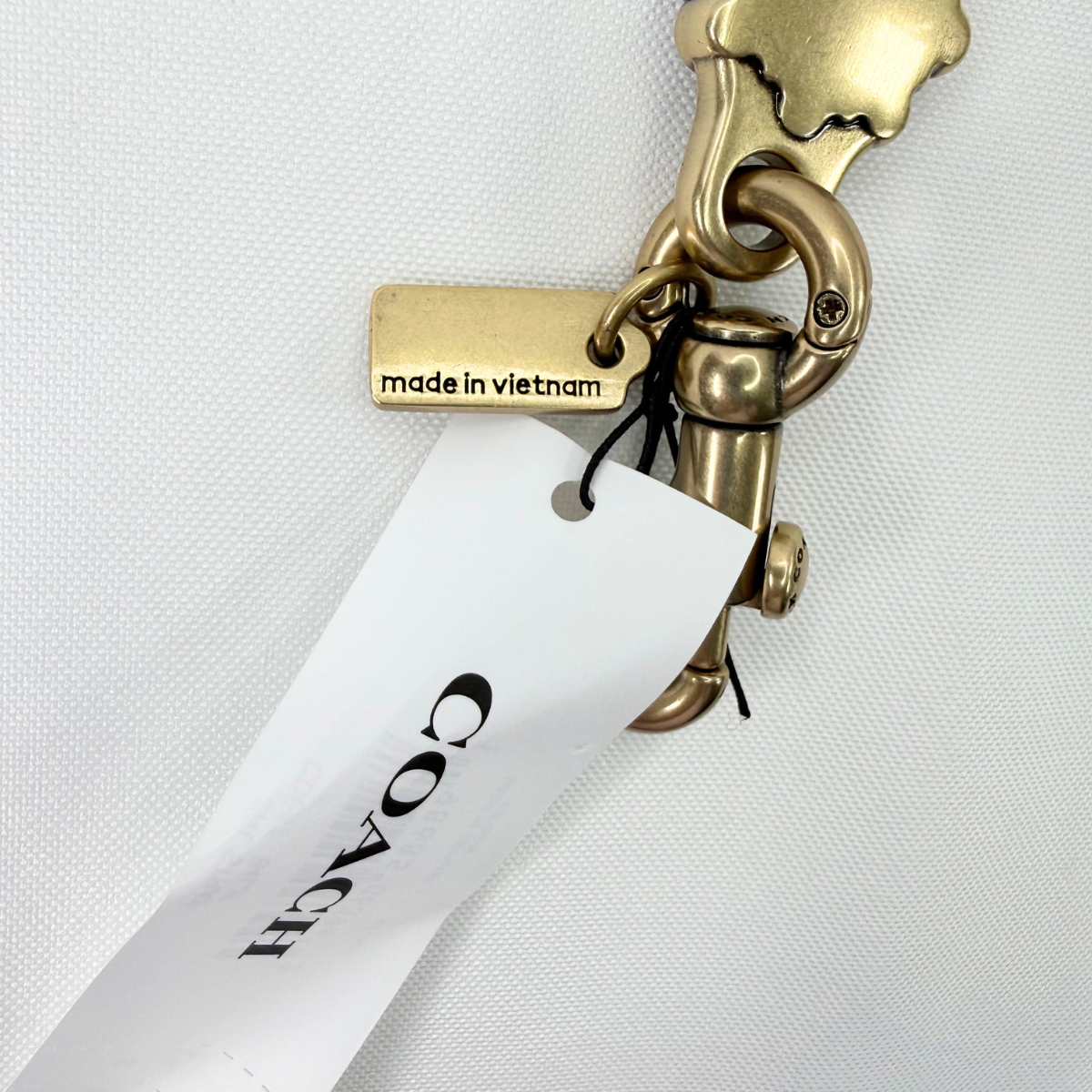 Coach Short Jewelry Chain Strap Brass/Blue Multi NWT
