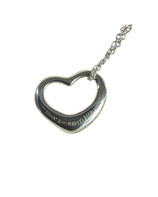 Tiffany & Co. Elsa Peretti Open Heart Sterling Silver Necklace