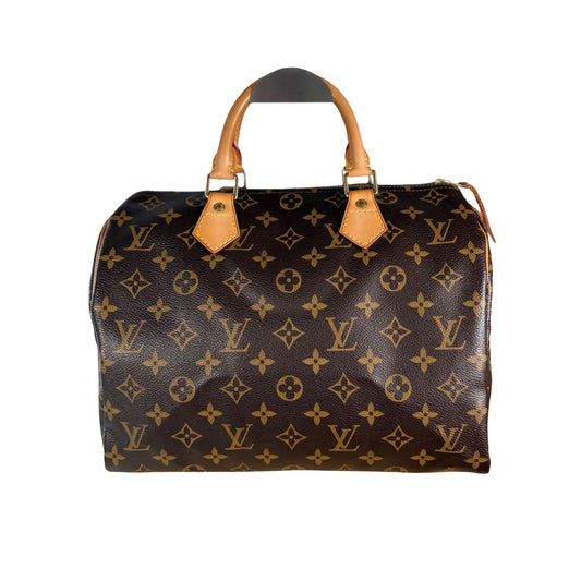 Louis Vuitton Monogram Speedy 30 Boston Bag W/Dust Bag, Lock & Key