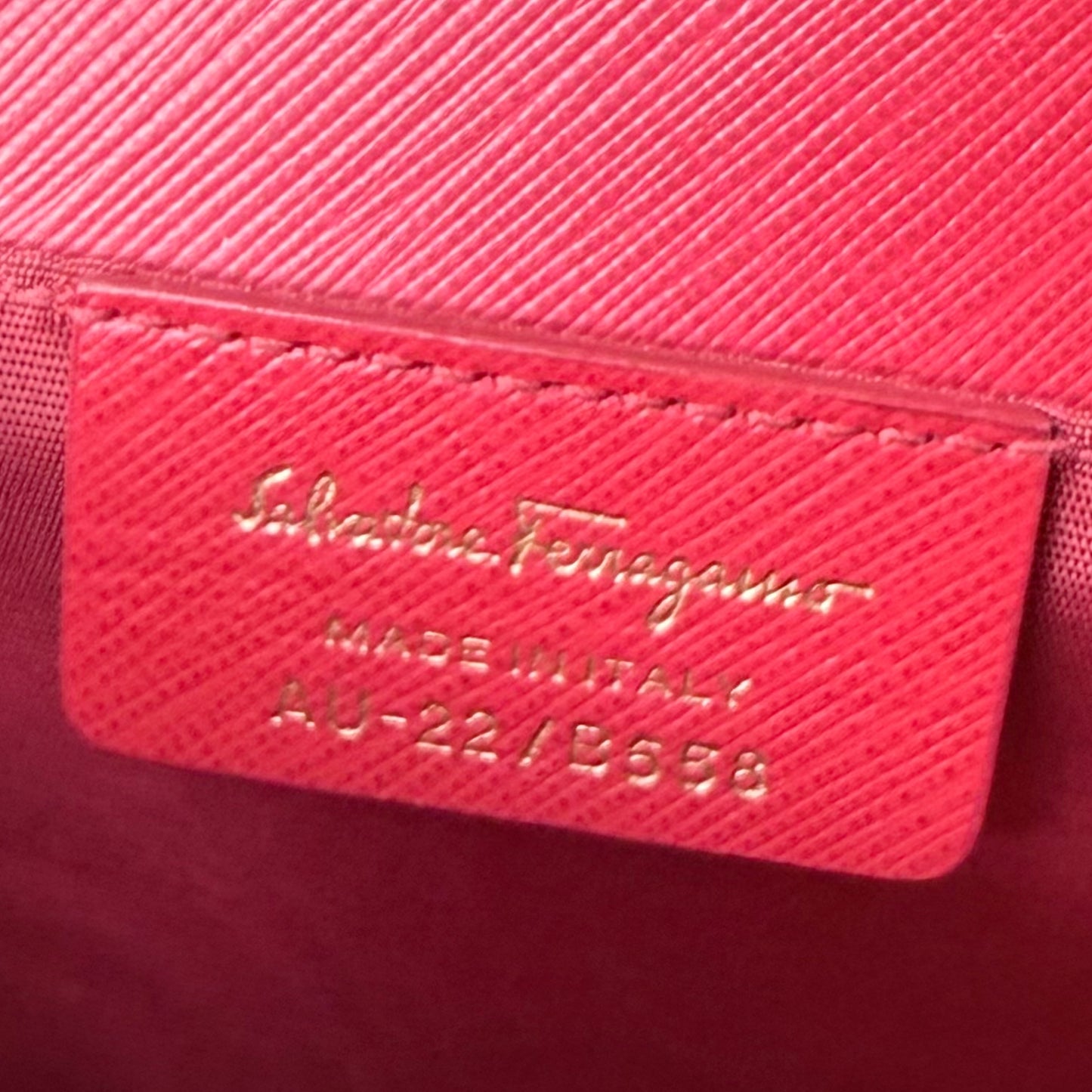 Salvatore Ferragamo Vara Bow Red Saffiano Leather Crossbody Bag