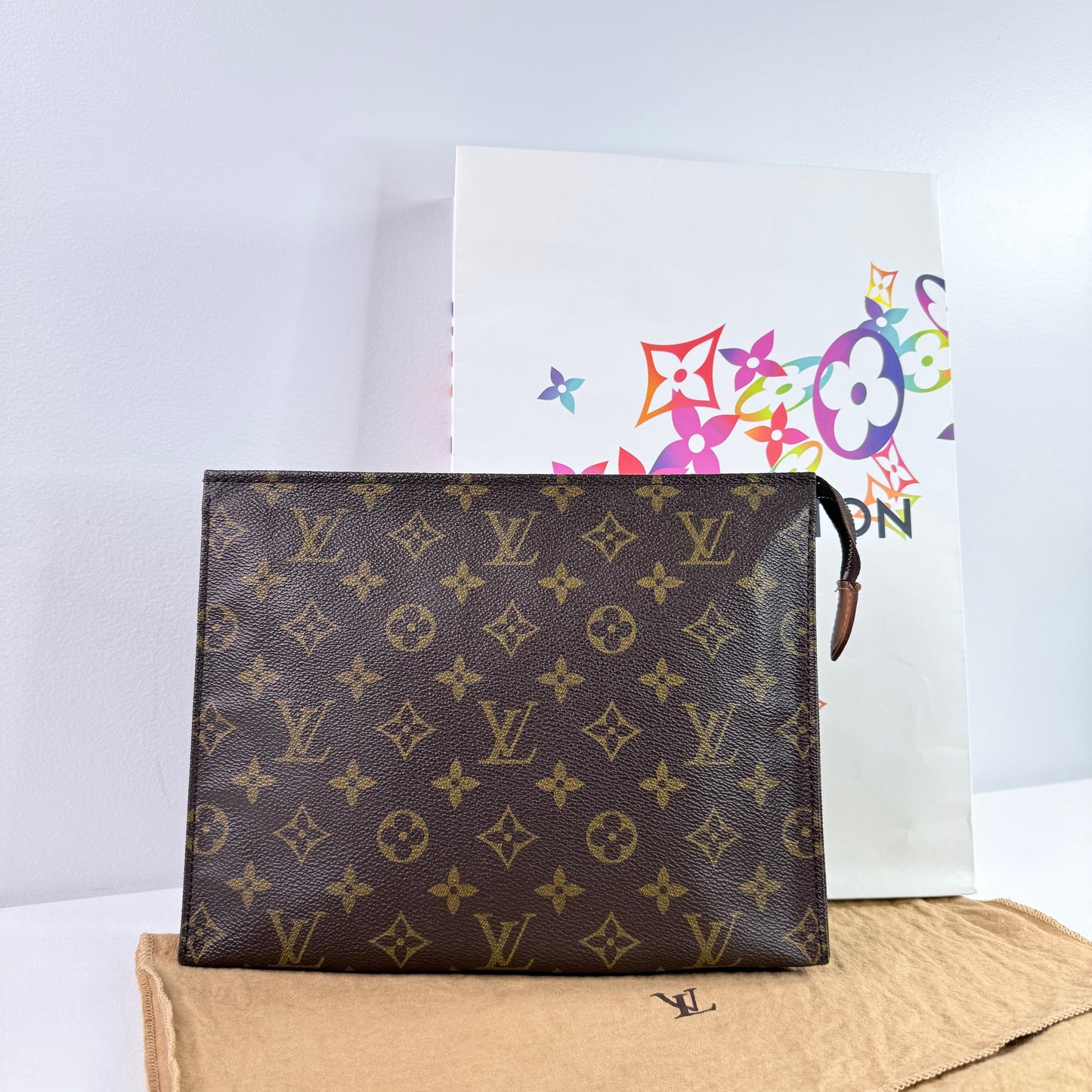 Louis Vuitton Monogram Pochette Toilette 26 Clutch Bag