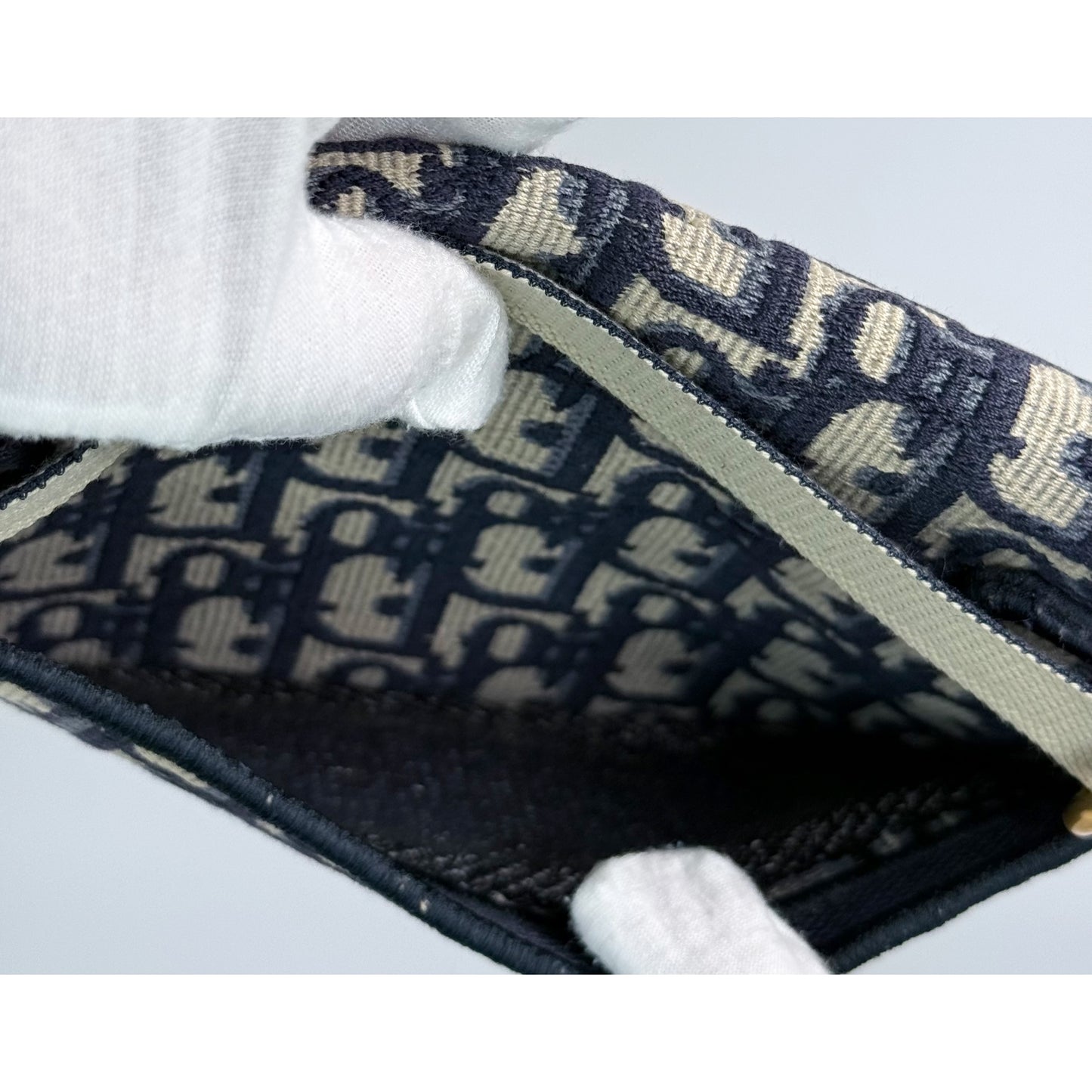 Christian Dior Oblique Slim Saddle Belt Pouch w/ Dust Bag