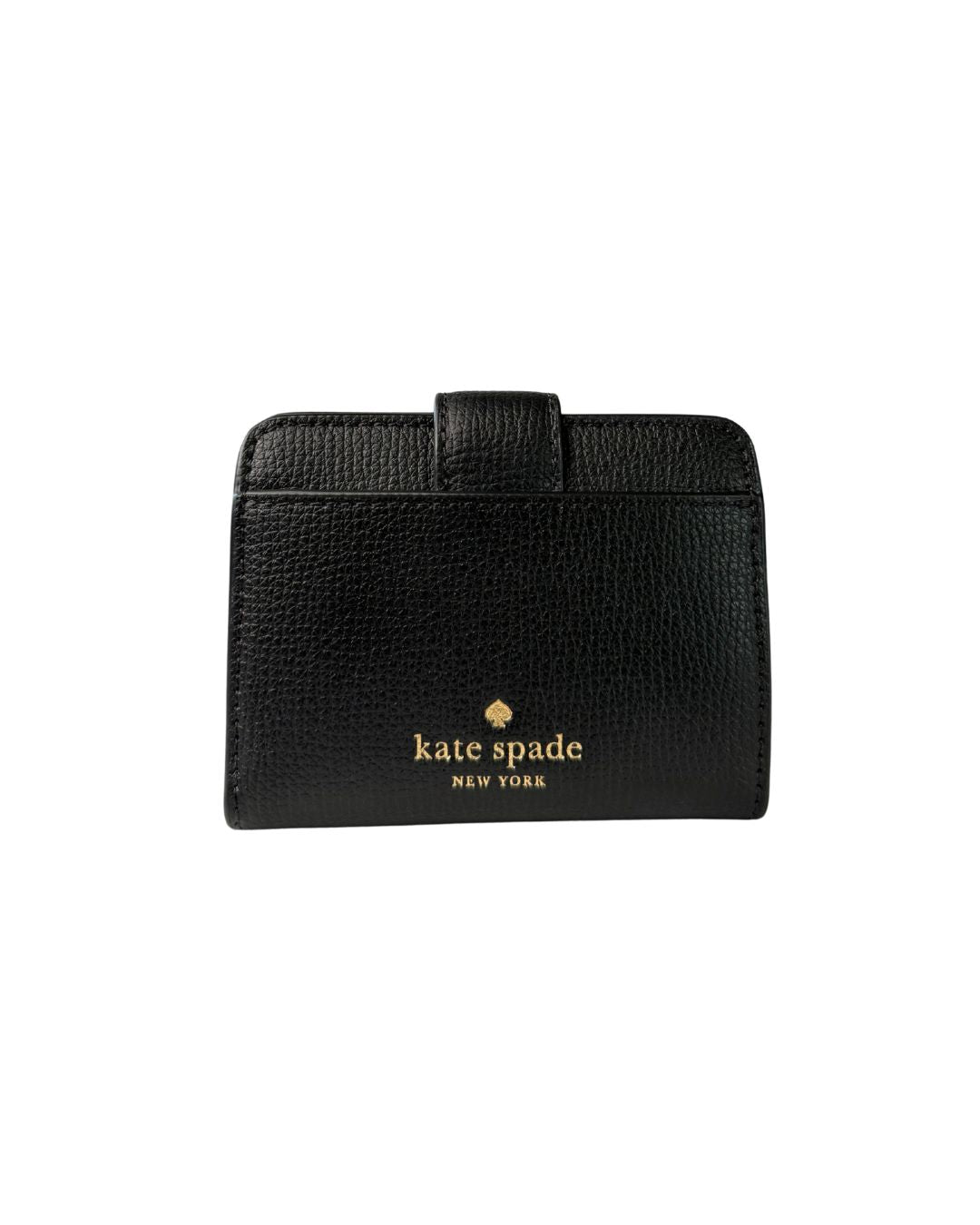 NWT Kate Spade Phoebe Refined Grain Leather Turnlock Wallet Black MSRP C$179 CAD / US$149