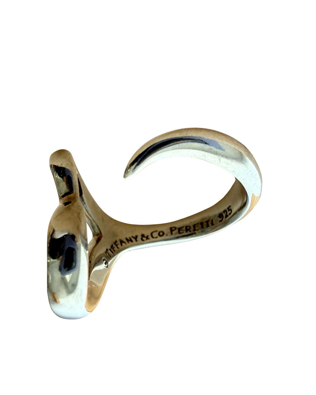 Tiffany &amp; Co. Elsa Peretti Open Heart Sterling Silver Ring Small