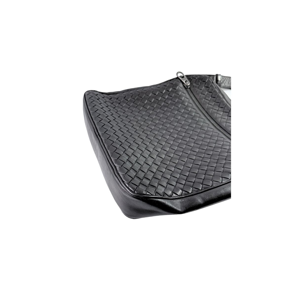 Bottega Veneta Intrecciato Dark Brown Leather Crossbody Messenger Bag