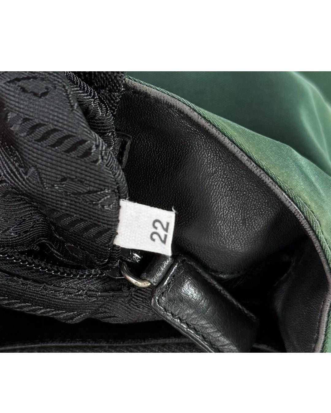 Prada Green Nylon Tote Bag