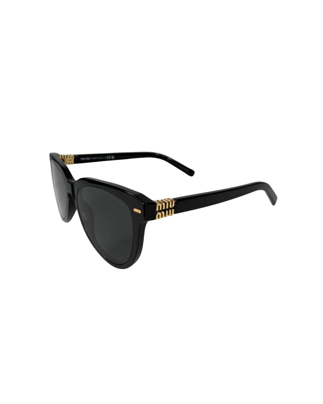 Miu Miu MU12ZS Black Grey Phantos Sunglasses
