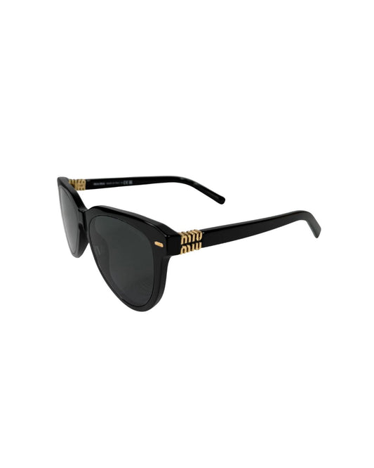 Miu Miu MU12ZS Black Grey Phantos Sunglasses