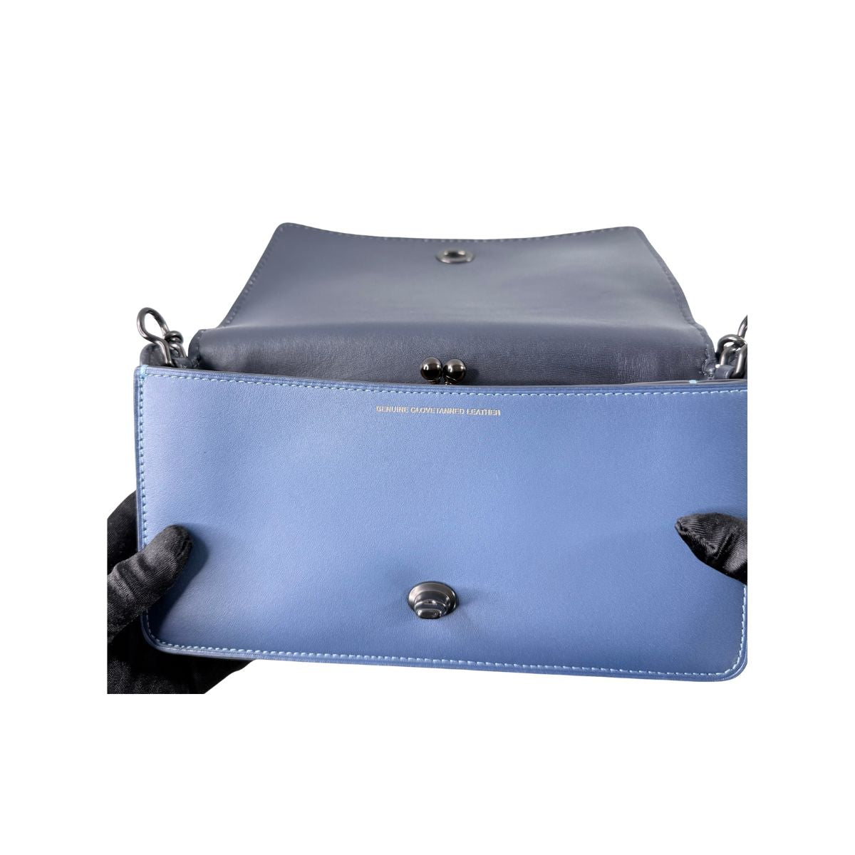 Coach 1941 Dinky Blue Glovetanned Leather Crossbody Bag