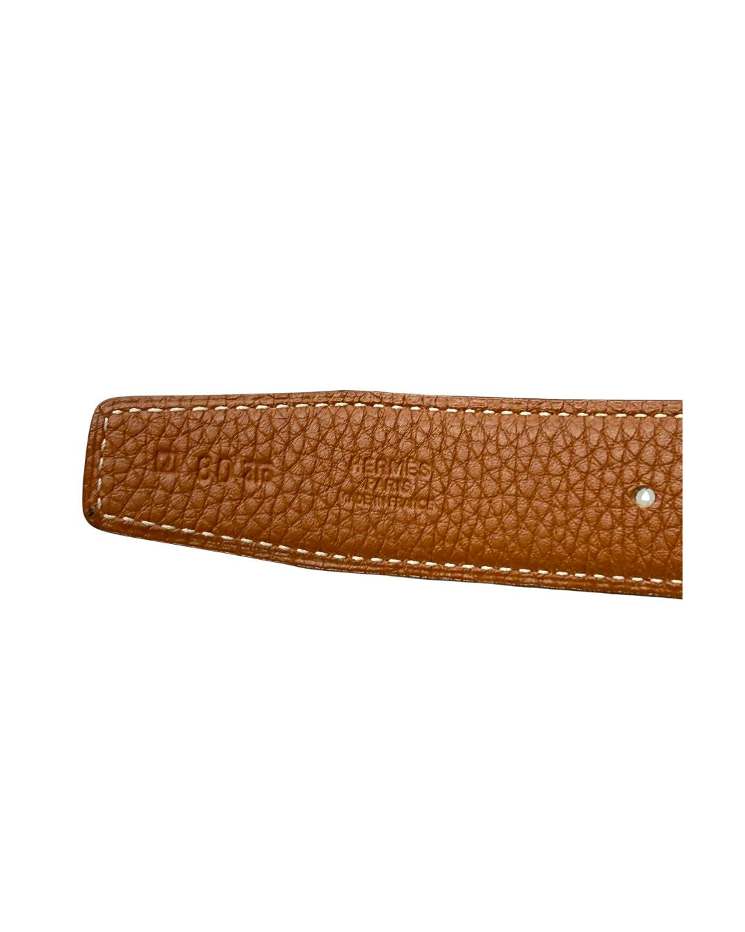 Hermès Reversible Black & Brown Leather H Belt Size 80