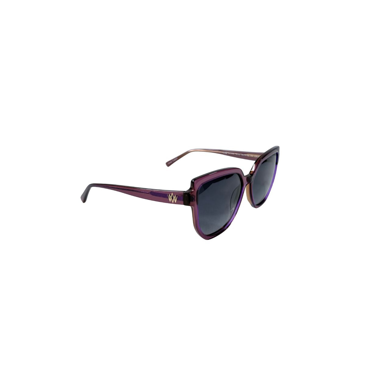 William Morris London SU10086 Plum Transparent Acetate Oversized Sunglasses